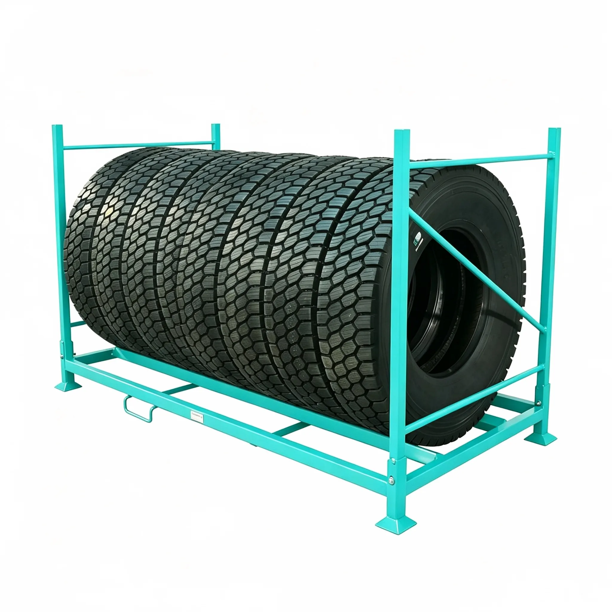 Foldable tyre rack