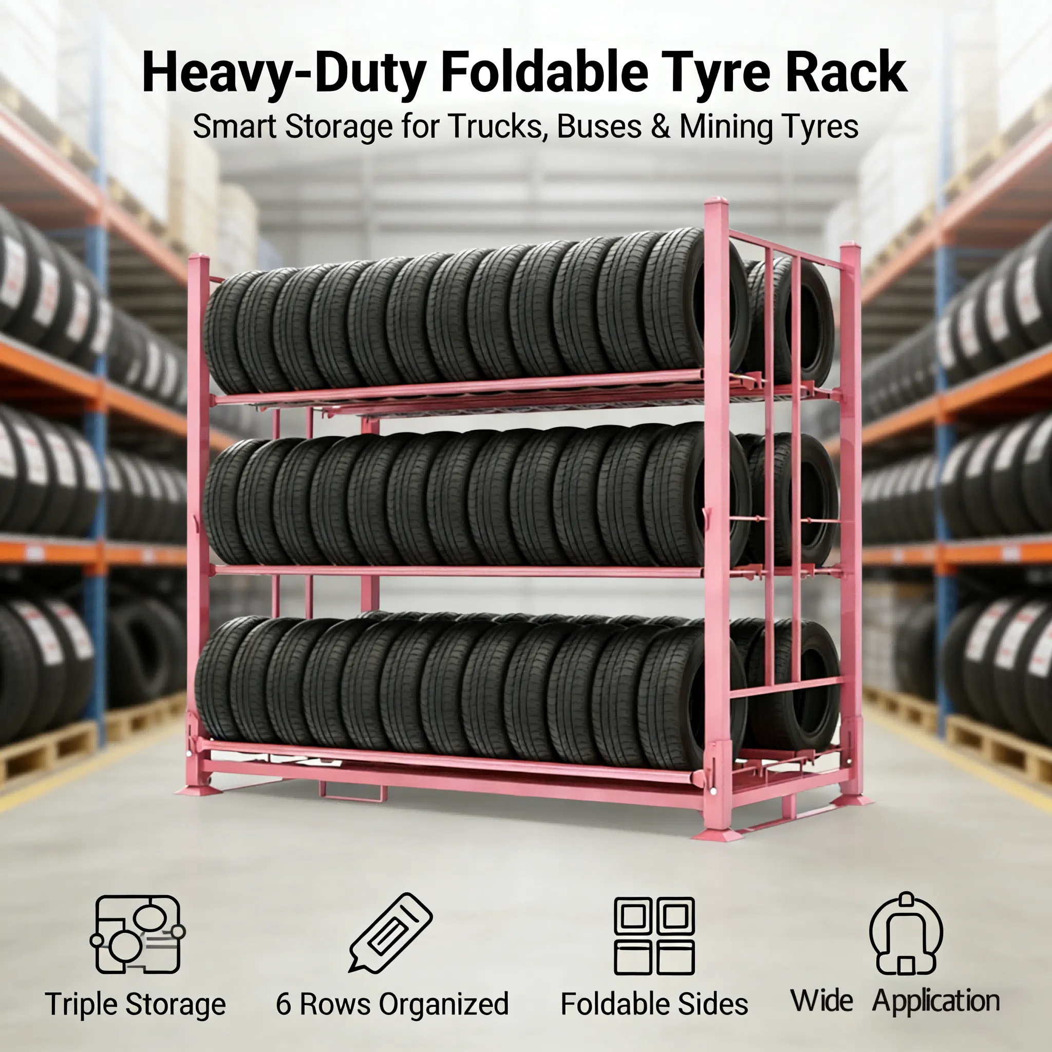 foldable tyre rack