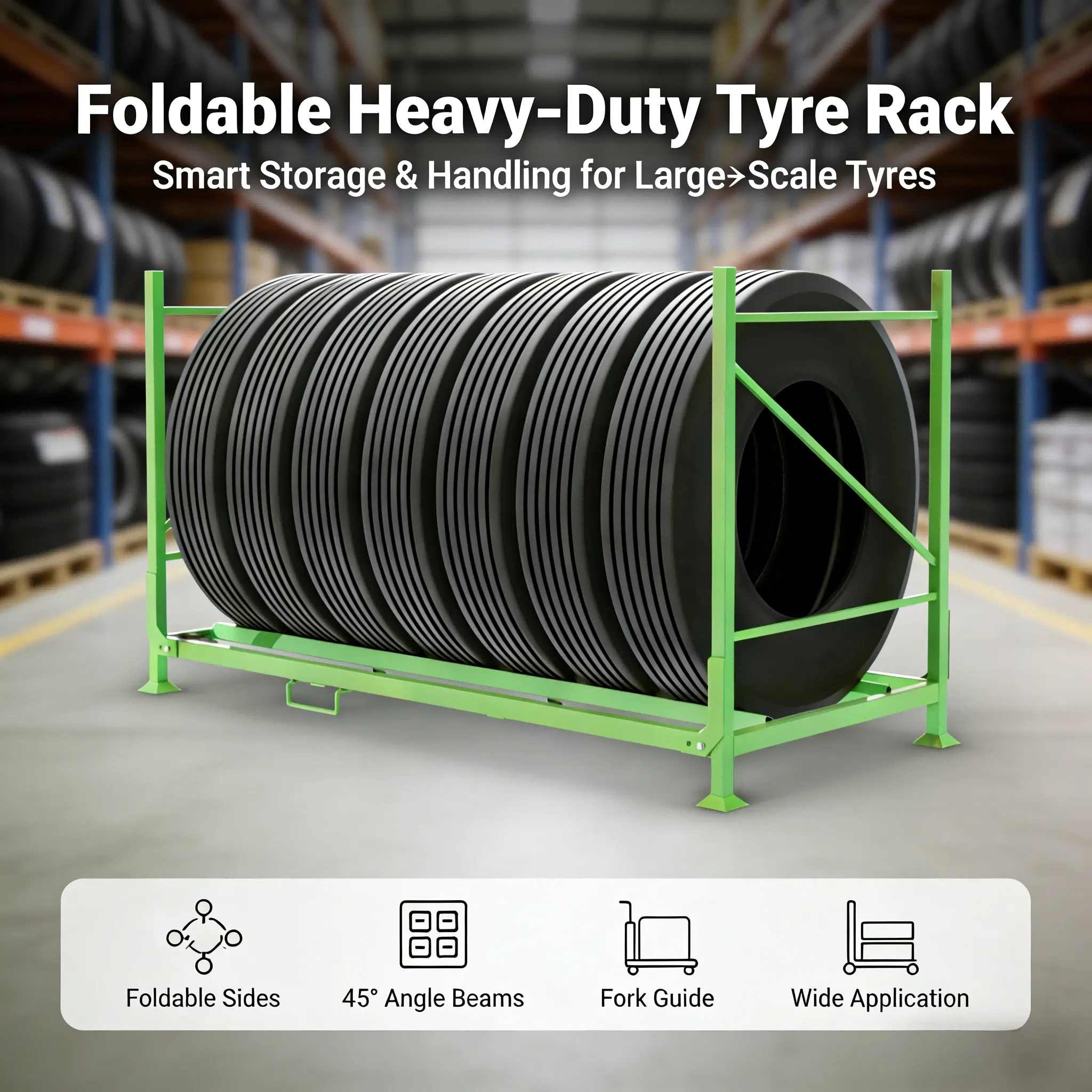 foldable tyre rack
