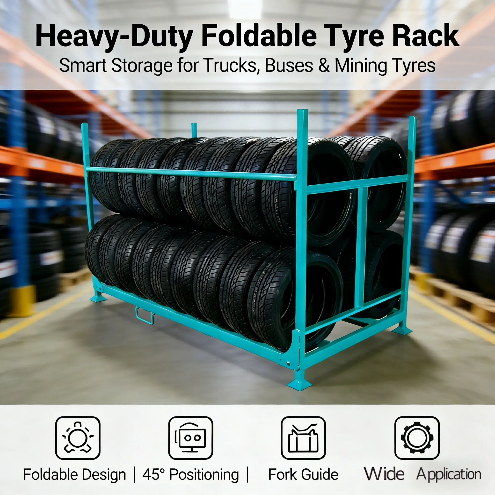 foldable tyre rack