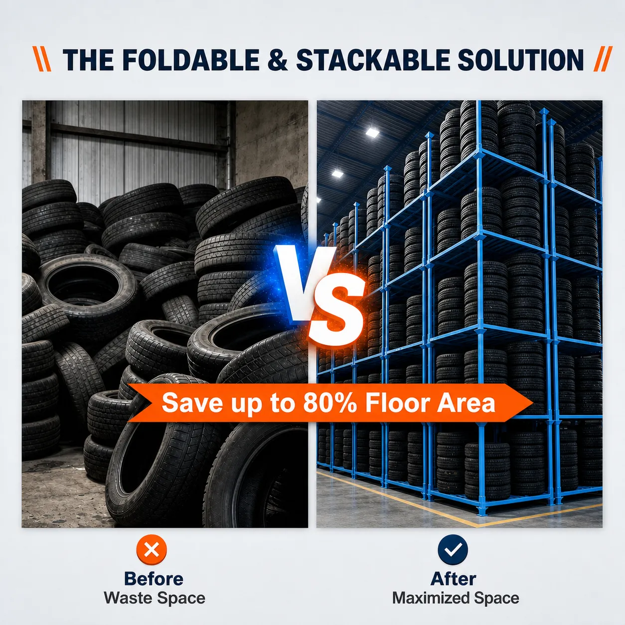 space saving foldable